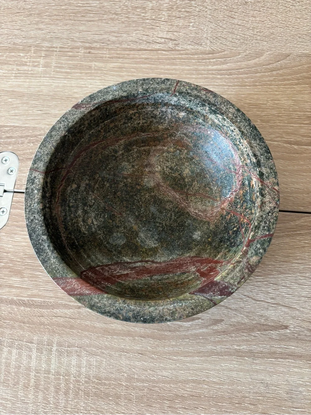 Set of 2 - Green Marble Stone Decorative Bowls - Heavy Weight
